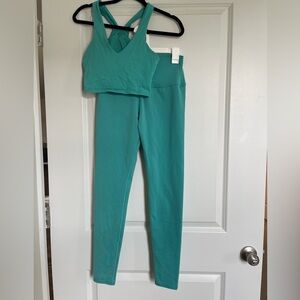 ALO YOGA set real airbrush bra and airbrush leggings